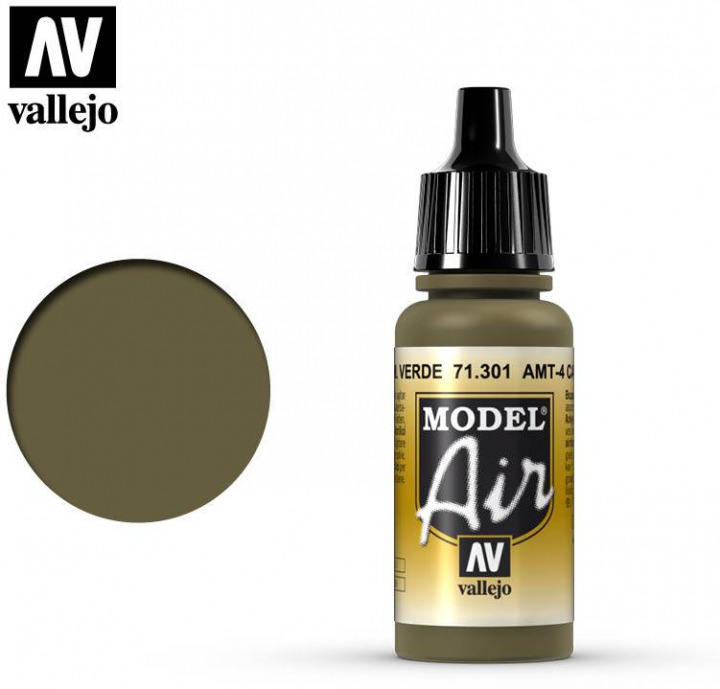 Boxart AMT-4 Camouflage Green 71.301 Vallejo Model Air Boxart AMT-4 Camouflage Green 71.301 Vallejo Model Air