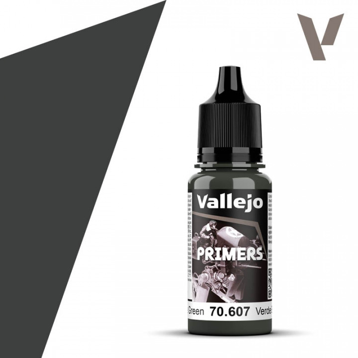 Boxart UK Bronze Green - new formula Vallejo Surface Primer Boxart UK Bronze Green - new formula Vallejo Surface Primer