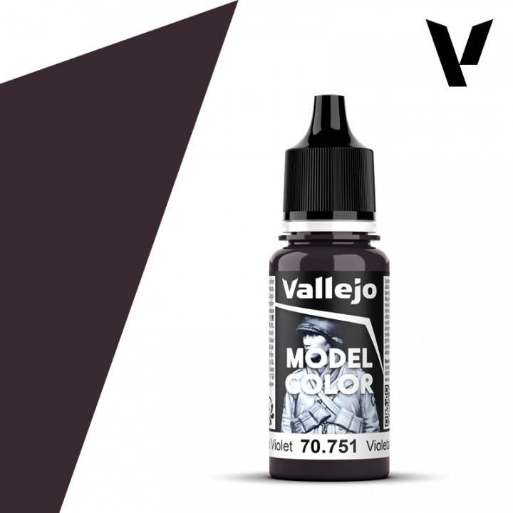 Boxart Black Violet 70.751, 751, Pos. 54* Vallejo Model Color Boxart Black Violet 70.751, 751, Pos. 54* Vallejo Model Color