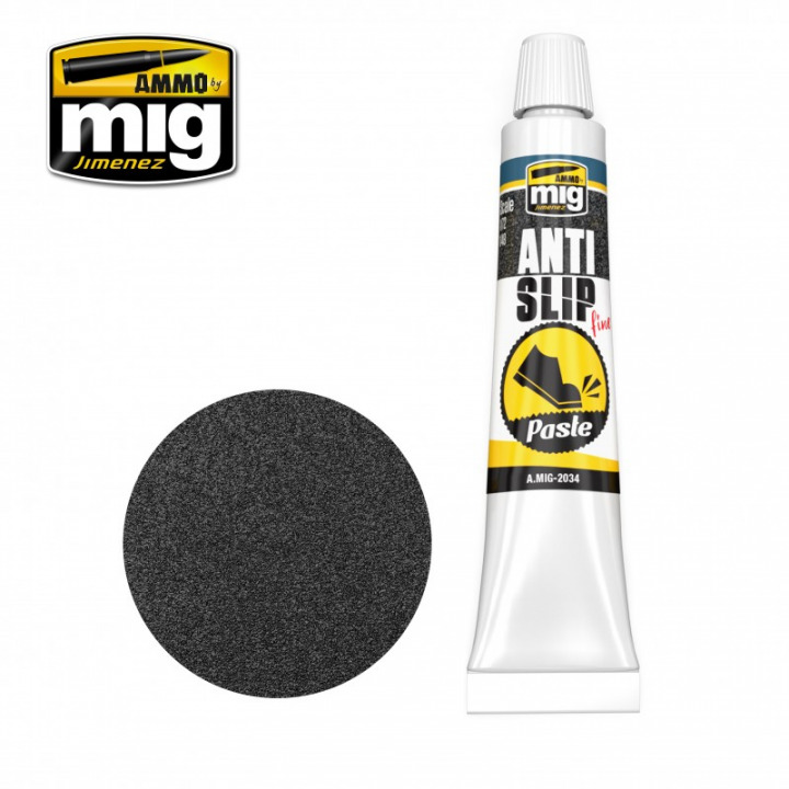 Boxart Anti-Slip Paste - Black Color for 1/72 & 1/48 Ammo by Mig Jimenez Boxart Anti-Slip Paste - Black Color for 1/72 & 1/48 Ammo by Mig Jimenez