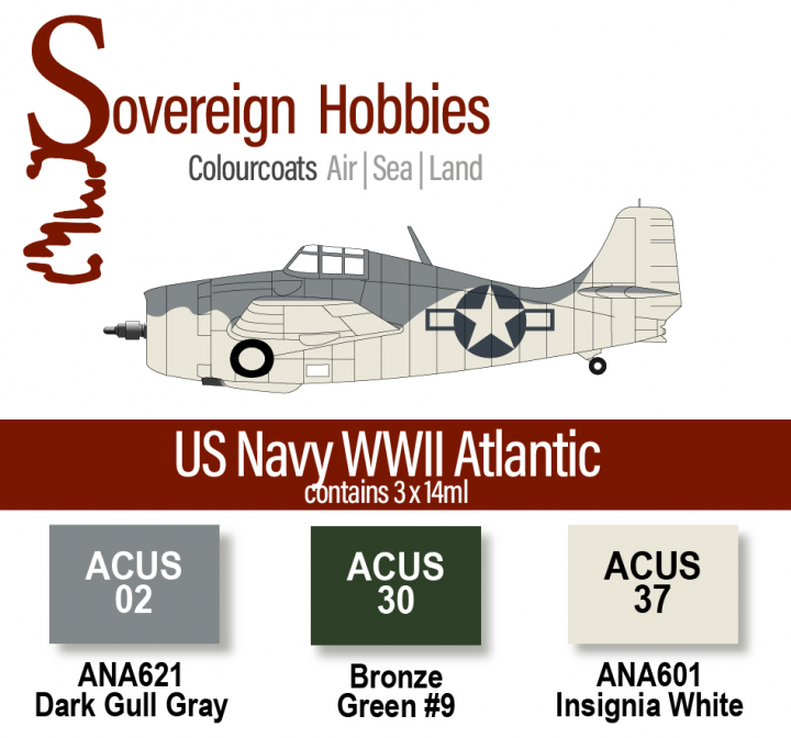 Boxart Colourcoats Set US Navy WWII Atlantic  Colourcoats (since 2014)