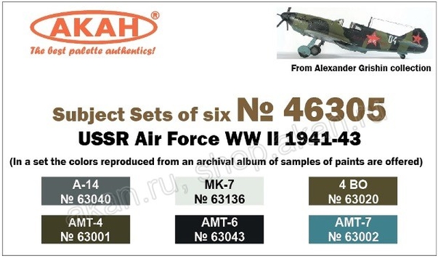 Boxart Fighter Aircraft of USSR, WWII, 1941-43  Akan
