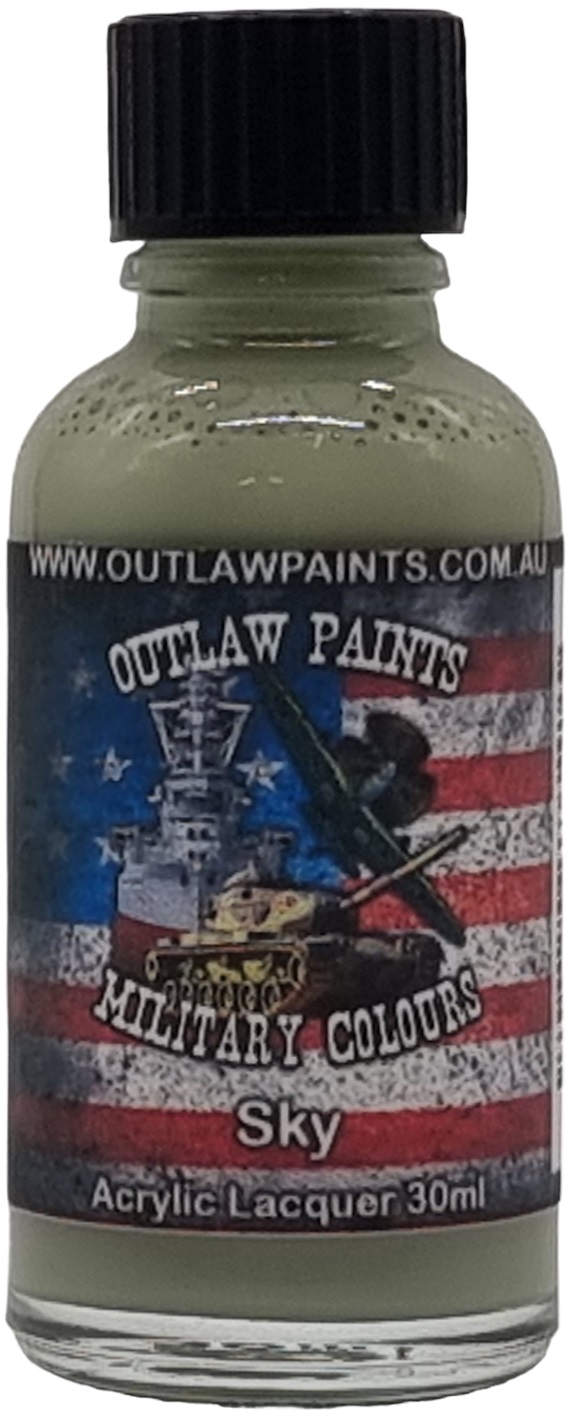Boxart US Military Colour - Sky OP004MIL Outlaw Paints Boxart US Military Colour - Sky OP004MIL Outlaw Paints