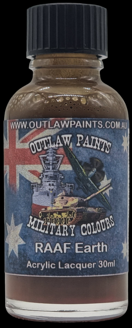 Boxart Australian Military Colour - RAAF Earth OP126MIL Outlaw Paints Boxart Australian Military Colour - RAAF Earth OP126MIL Outlaw Paints