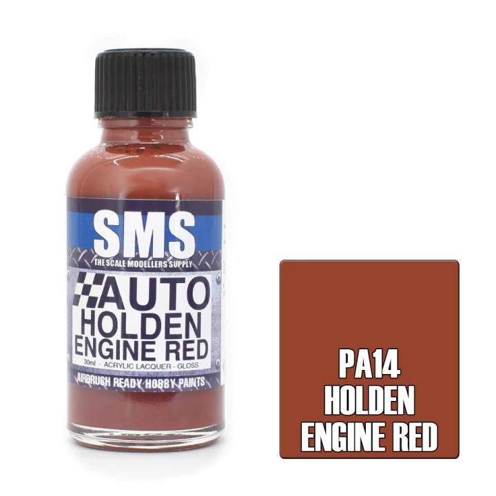 Boxart Auto Colour HOLDEN ENGINE RED SMS Boxart Auto Colour HOLDEN ENGINE RED SMS