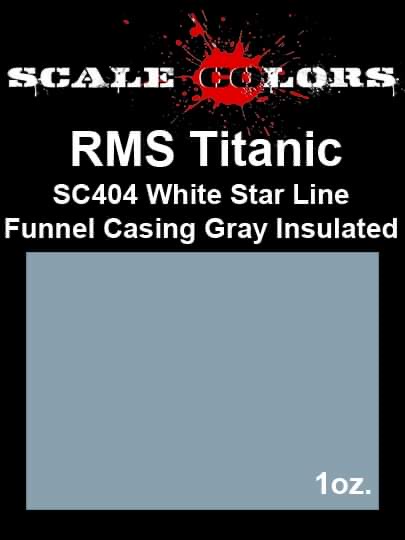 Boxart RMS Titanic White Star Line Funnel Casing Gray Insulated SC404 Scale Colors Boxart RMS Titanic White Star Line Funnel Casing Gray Insulated SC404 Scale Colors