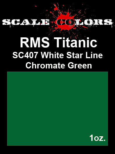Boxart RMS Titanic White Star Line Chromate Green SC407 Scale Colors Boxart RMS Titanic White Star Line Chromate Green SC407 Scale Colors