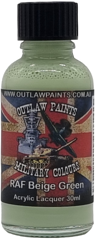 Boxart British Military Colour - RAF Beige Green OP116MIL Outlaw Paints Boxart British Military Colour - RAF Beige Green OP116MIL Outlaw Paints