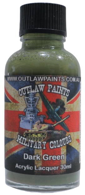 Boxart British Military Colour - Dark Green OP152MIL Outlaw Paints Boxart British Military Colour - Dark Green OP152MIL Outlaw Paints