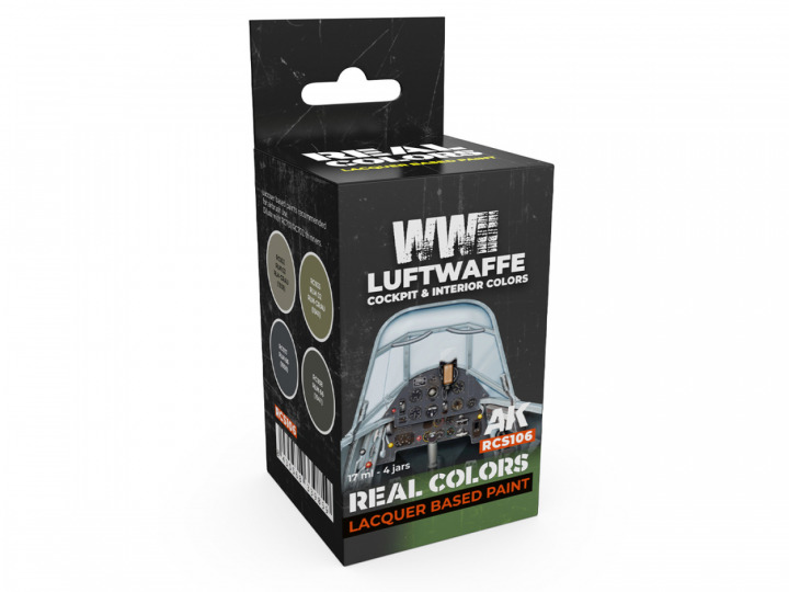 Boxart WWII Luftwaffe cockpit & interior colors RCS106 AK Real Colors