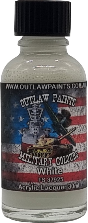 Boxart US Military Colour - White FS37925 OP103MIL Outlaw Paints Boxart US Military Colour - White FS37925 OP103MIL Outlaw Paints