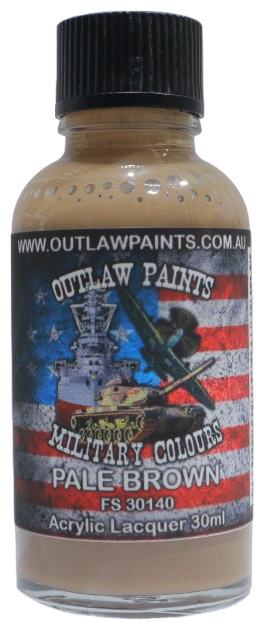 Boxart US Military Colour - Pale Brown FS30140 OP180MIL Outlaw Paints Boxart US Military Colour - Pale Brown FS30140 OP180MIL Outlaw Paints