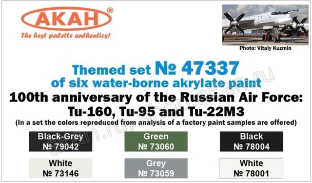 Boxart 100 Years of Air Force: Tu-160, Tu-95 and Tu-22M3  Akan