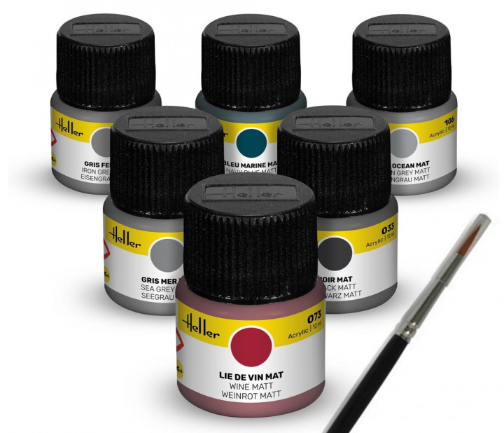 Boxart Colour Set Navy  Heller Acrylic