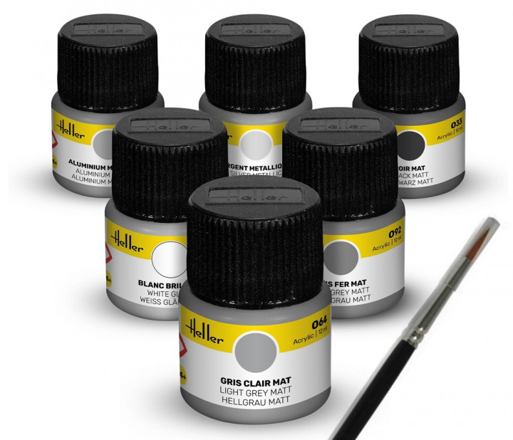 Boxart Colour Set Civil Aircraft  Heller Acrylic