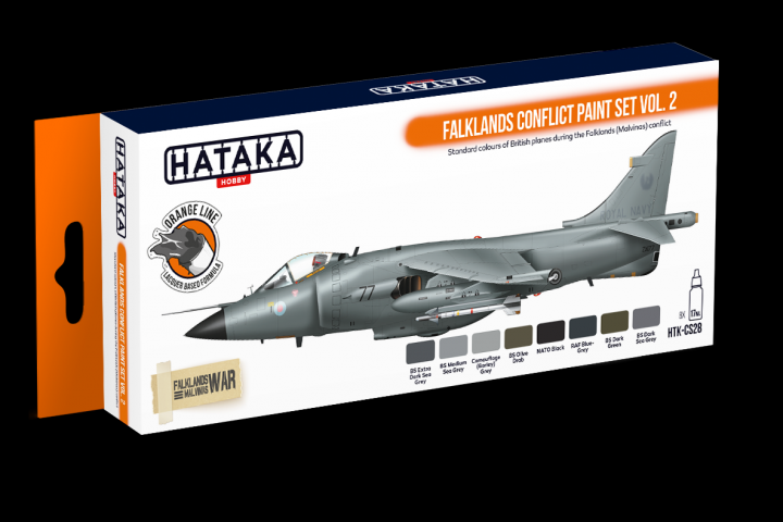 Boxart Falklands Conflict paint set vol. 2 HTK-CS28 Hataka Hobby Orange Line Boxart Falklands Conflict paint set vol. 2 HTK-CS28 Hataka Hobby Orange Line