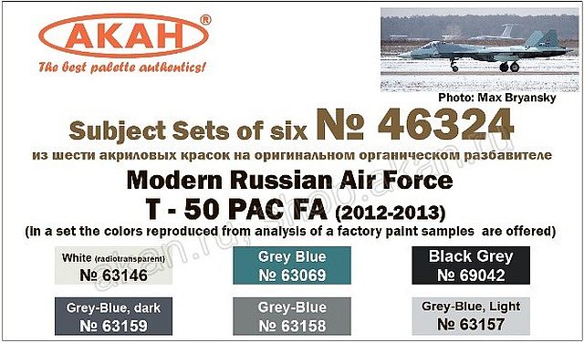 Boxart Modern Aviation of Russia: T-50 PAK FA (2012-2013) 46324 Akan