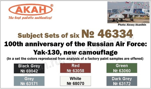Boxart 100 years of the Air Force: Yak-130, new camouflage  Akan