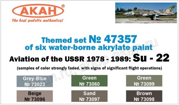 Boxart Aviation of the USSR 1978 - 1989: Su - 22 47357 Akan