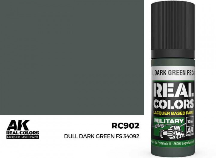Boxart Dull Dark Green FS 34092 AK Real Colors Boxart Dull Dark Green FS 34092 AK Real Colors