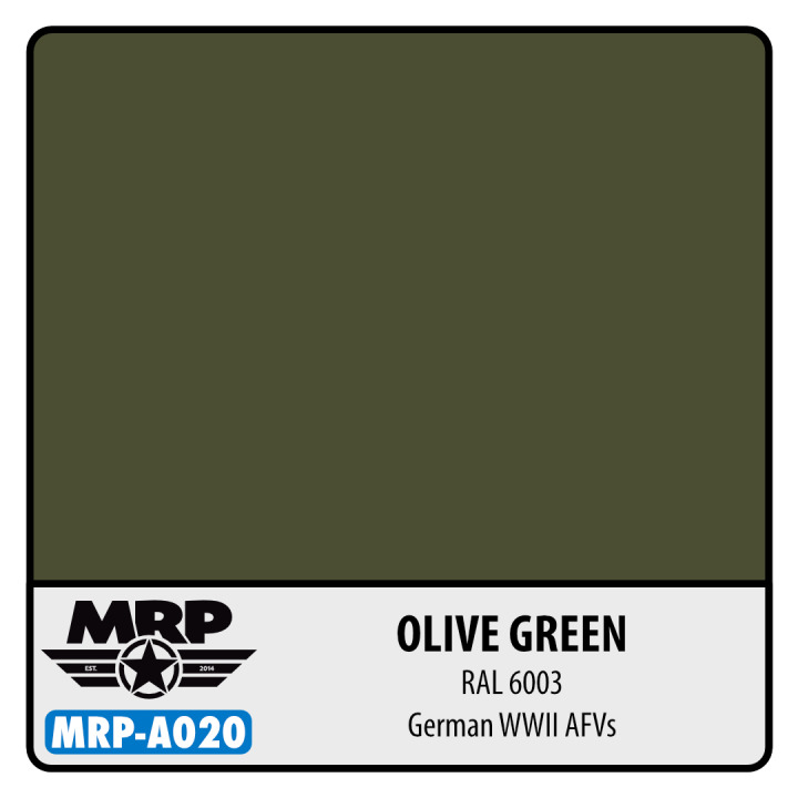 Boxart Olive Green RAL 6003 - German WWII AFV's MR.Paint Boxart Olive Green RAL 6003 - German WWII AFV's MR.Paint