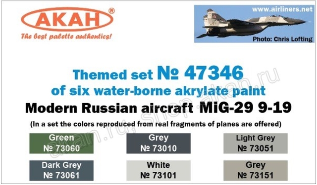 Boxart Modern Russian aircraft - MiG-29 9-19  Akan