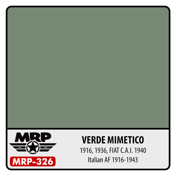 Boxart Verde Mimetico – 1916, 1936, FIAT C.A.I. 1940 (Italian AF) MR.Paint Boxart Verde Mimetico – 1916, 1936, FIAT C.A.I. 1940 (Italian AF) MR.Paint