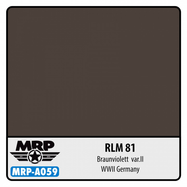Boxart RLM 81 Braunviolett variant 2 - WWII Germany  MR.Paint