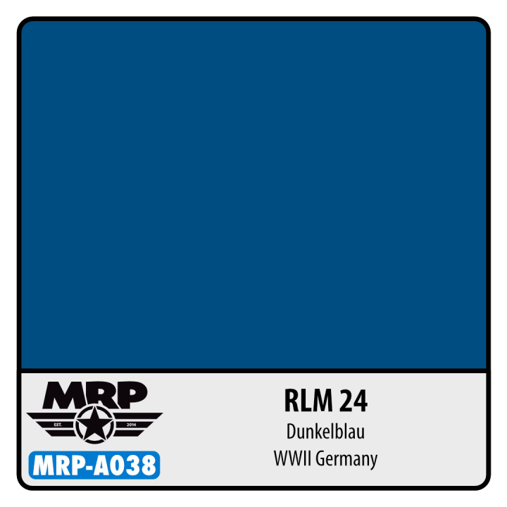 Boxart RLM 24 Dunkelblau - WWII Germany MR.Paint Boxart RLM 24 Dunkelblau - WWII Germany MR.Paint