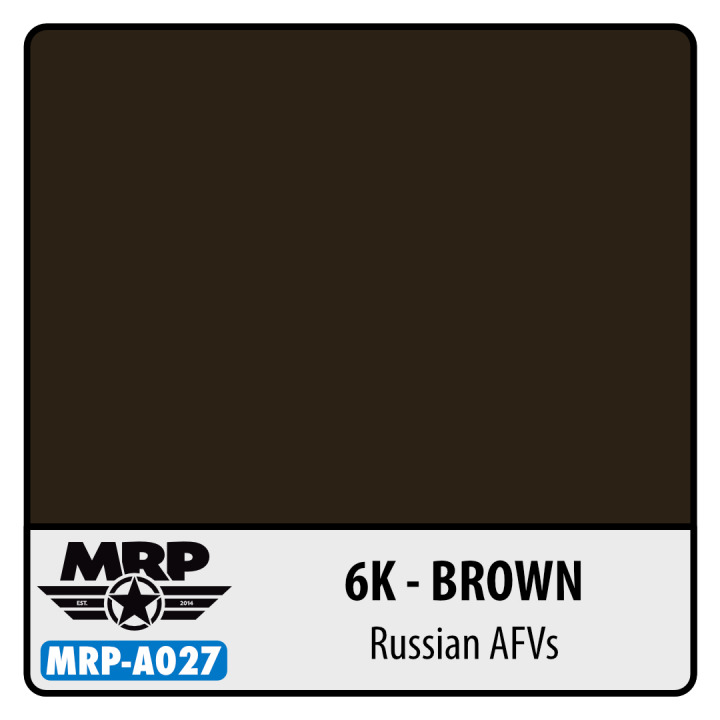 Boxart 6K - Brown - Russian AFV MR.Paint Boxart 6K - Brown - Russian AFV MR.Paint