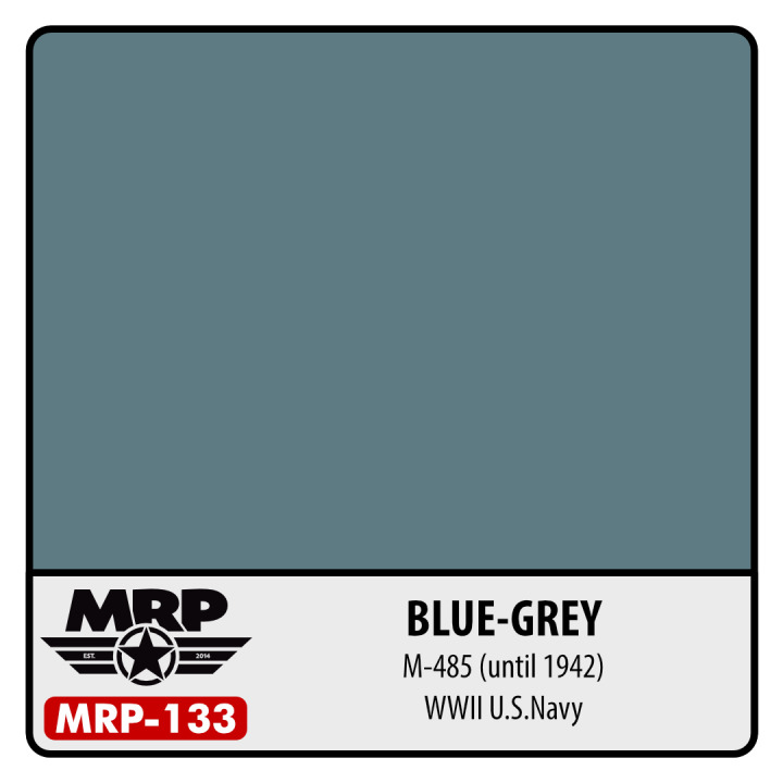 Boxart WWII US - Blue Grey M-485 (until 1942) M-133 MR.Paint Boxart WWII US - Blue Grey M-485 (until 1942) M-133 MR.Paint