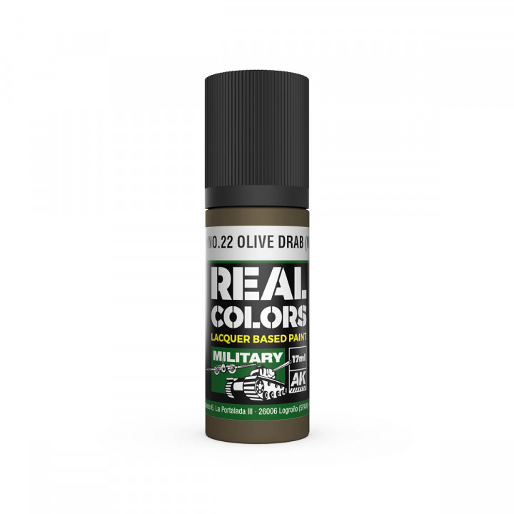 Boxart No.9/No.22 Olive Drab (WWII) AK Real Colors Boxart No.9/No.22 Olive Drab (WWII) AK Real Colors