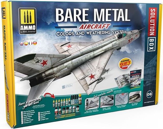 Boxart Bare Metal Aircraft - Solution Box Ammo by Mig Jimenez Boxart Bare Metal Aircraft - Solution Box Ammo by Mig Jimenez