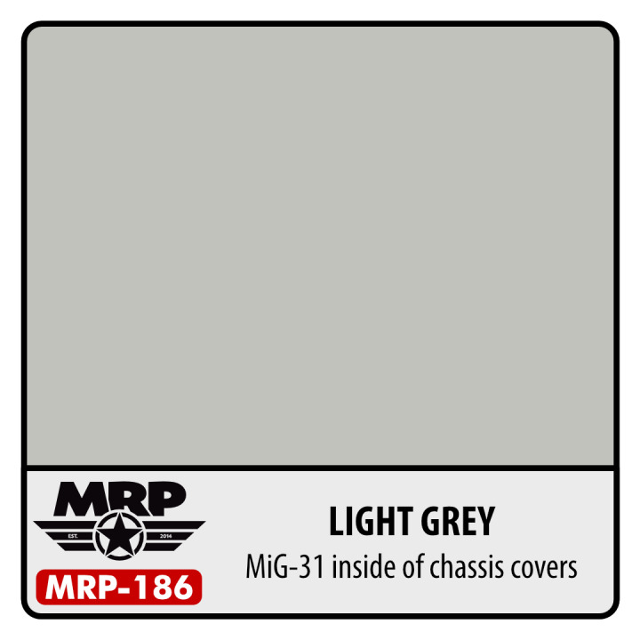 Boxart Light Grey (for MiG-25 and MiG-31 chassis covers) MR.Paint Boxart Light Grey (for MiG-25 and MiG-31 chassis covers) MR.Paint
