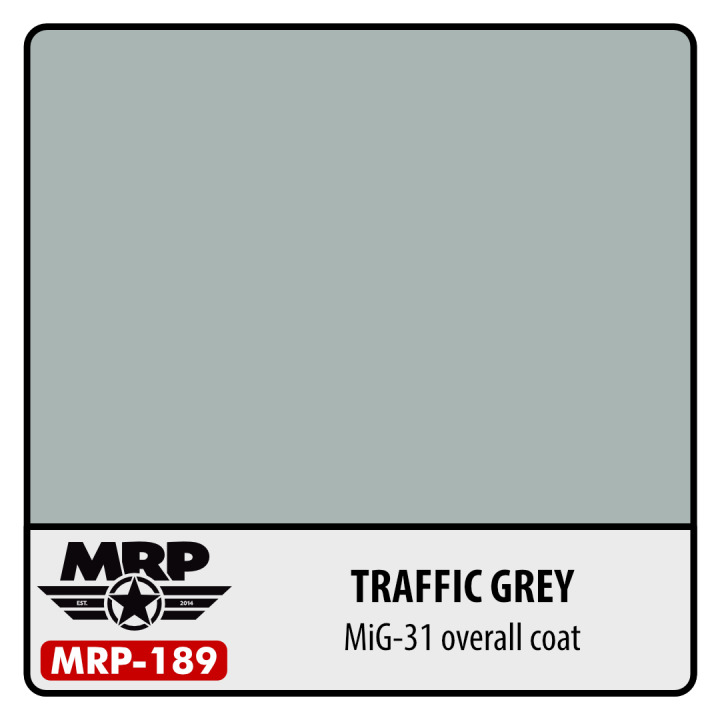 Boxart Traffic Grey (for MiG-25 and MiG-31 overall coat) MR.Paint Boxart Traffic Grey (for MiG-25 and MiG-31 overall coat) MR.Paint