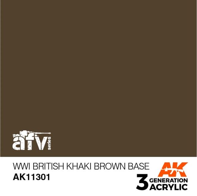 Boxart WWI British Khaki Brown Base AK 3rd Generation - AFV Boxart WWI British Khaki Brown Base AK 3rd Generation - AFV
