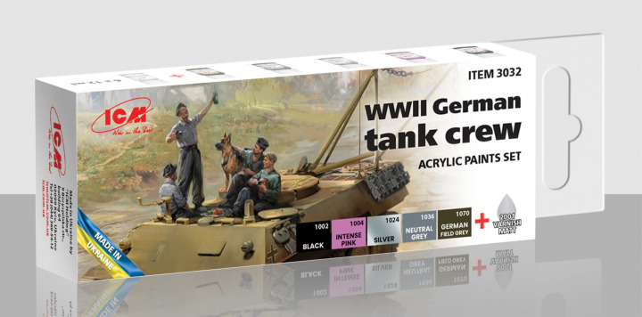 Boxart WWII German tank crew 3032 ICM
