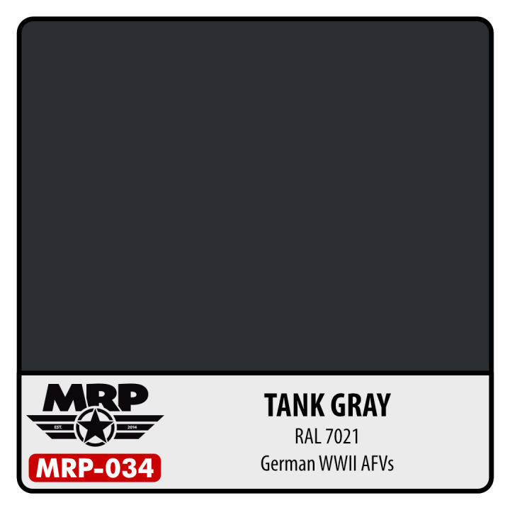 Boxart Tank Grey - WWII German AFV's RAL 7021 MR.Paint Boxart Tank Grey - WWII German AFV's RAL 7021 MR.Paint