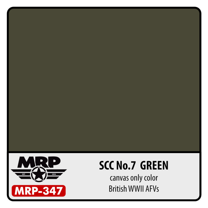 Boxart SCC No.7 Green (British WWII AFV) (Canvas only Colour) MR.Paint Boxart SCC No.7 Green (British WWII AFV) (Canvas only Colour) MR.Paint