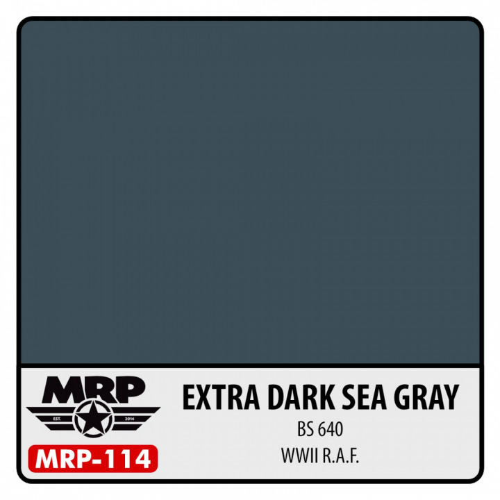 Boxart WWII RAF - Extra Dark Sea Grey (BS 640) MR.Paint Boxart WWII RAF - Extra Dark Sea Grey (BS 640) MR.Paint