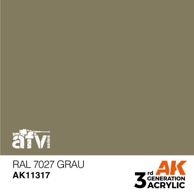 Boxart RAL 7027 Grau AK 3rd Generation - AFV Boxart RAL 7027 Grau AK 3rd Generation - AFV