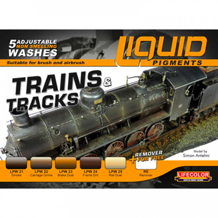 Boxart Liquid Pigments Trains & Tracks  Lifecolor