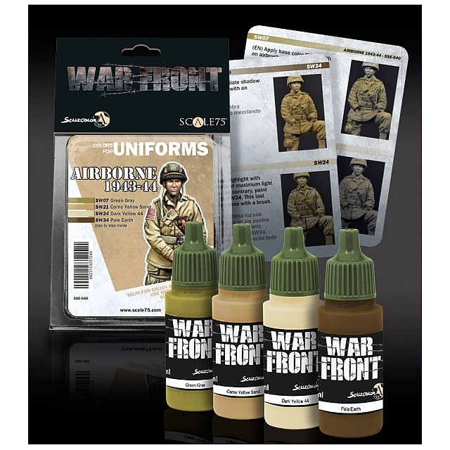 Boxart Airborne 1943-44 Paint Set  Scale75