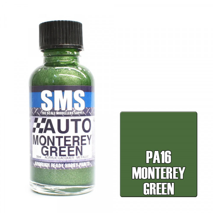 Boxart Auto Colour MONTEREY GREEN PA16 SMS Boxart Auto Colour MONTEREY GREEN PA16 SMS