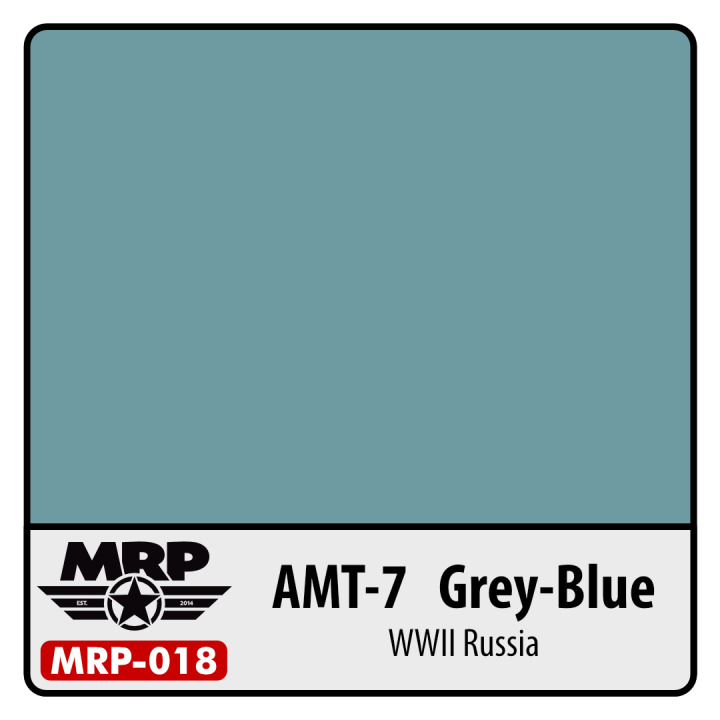 Boxart AMT-7 | Grey-Blue | WWII Russia MR.Paint Boxart AMT-7 | Grey-Blue | WWII Russia MR.Paint