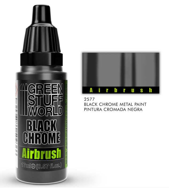 Boxart Black Chrome Paint Airbrush 2577 Green Stuff World Boxart Black Chrome Paint Airbrush 2577 Green Stuff World