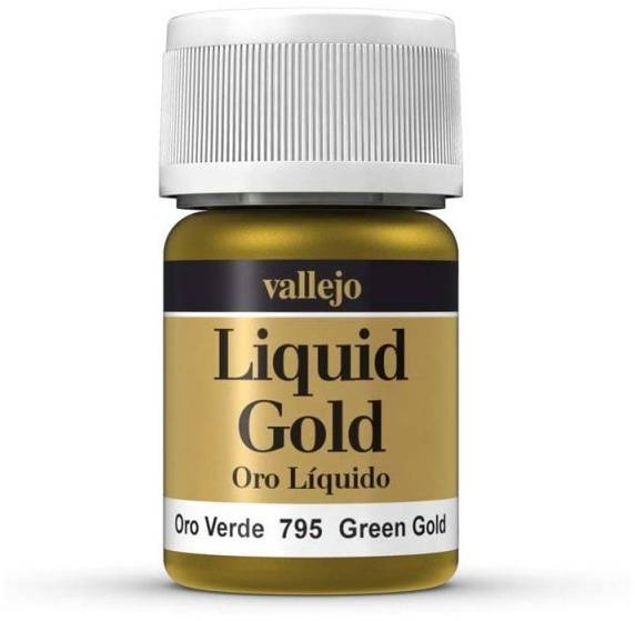 Boxart Green Gold 70.795, 795, Pos. 216 Vallejo Liquid Gold Boxart Green Gold 70.795, 795, Pos. 216 Vallejo Liquid Gold