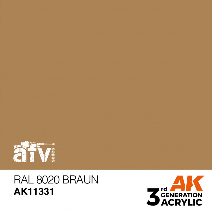 Boxart RAL 8020 Braun AK 3rd Generation - AFV Boxart RAL 8020 Braun AK 3rd Generation - AFV