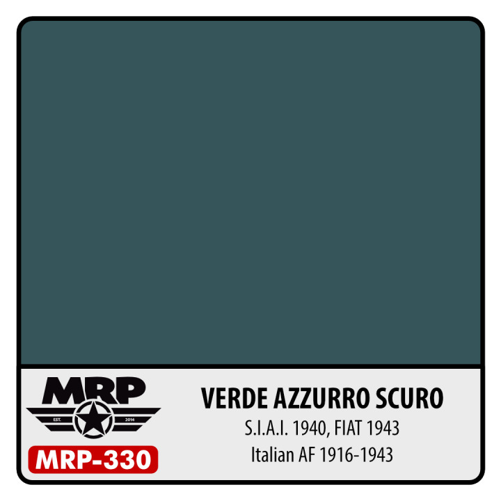 Boxart Verde Azzurro Scuro – S.I.A.I. 1940, FIAT 1943 (Italian AF) MR.Paint Boxart Verde Azzurro Scuro – S.I.A.I. 1940, FIAT 1943 (Italian AF) MR.Paint