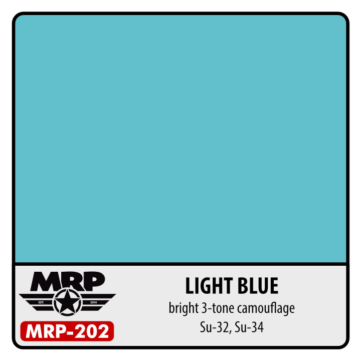 Boxart Light Blue Su-32, Su-34 (Bright 3-tone Camouflage) MR.Paint Boxart Light Blue Su-32, Su-34 (Bright 3-tone Camouflage) MR.Paint